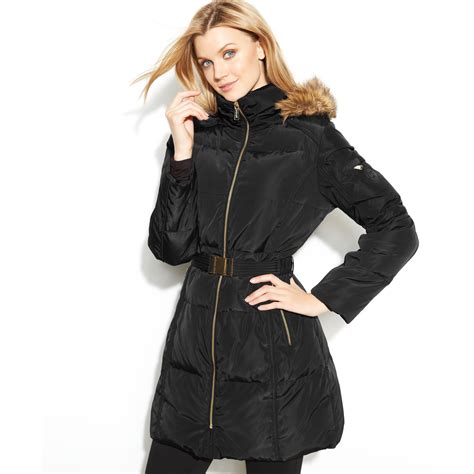 michael kors long puffer coat with hood|michael kors puffer coat sale.